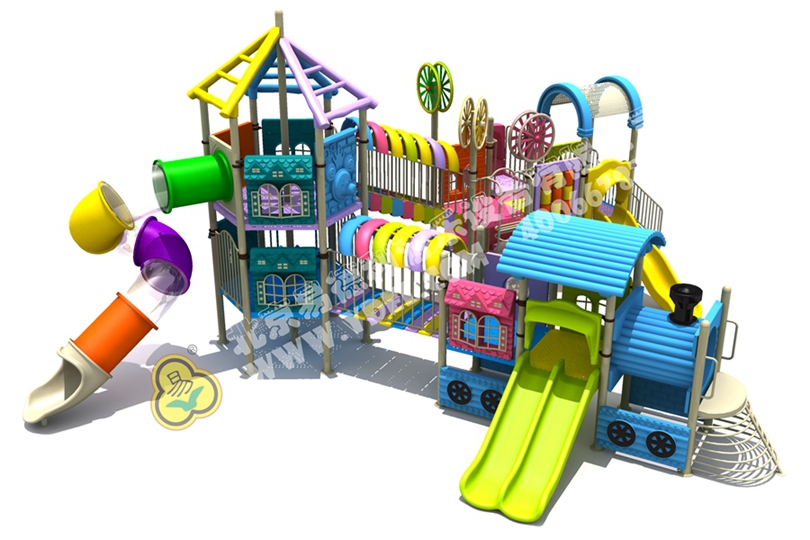 幼兒園火車(chē)頭滑梯游樂(lè)設(shè)備九