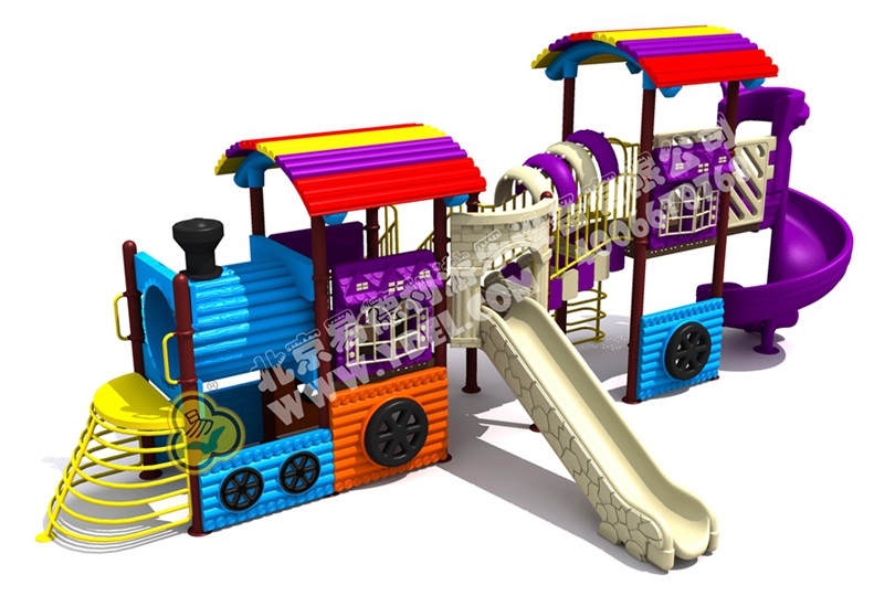 幼兒園火車(chē)頭滑梯游樂(lè)設(shè)備五