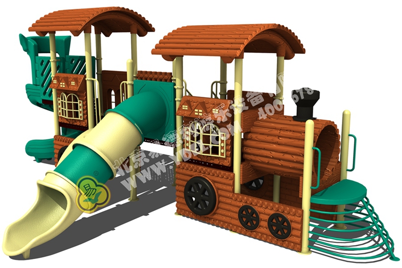 戶外兒童火車(chē)頭滑滑梯設(shè)備十