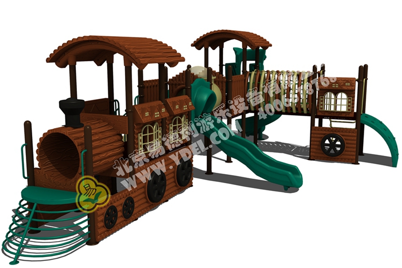 戶外兒童火車(chē)頭滑滑梯設(shè)備六