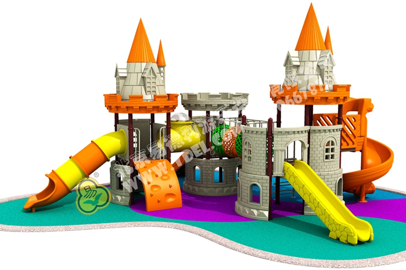 兒童戶外城堡造型滑梯設(shè)備5