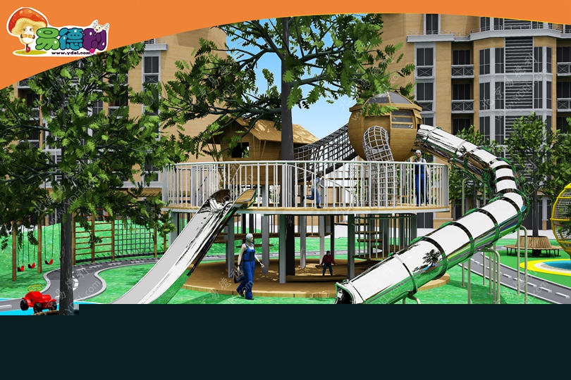 社區(qū)戶外滑梯非標定制設(shè)備